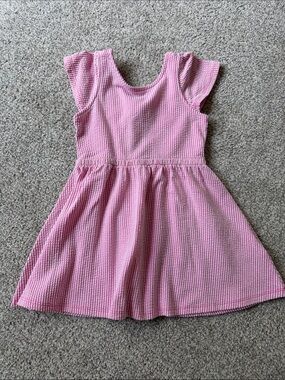 Crewcuts Girls Pink Seersucker Dress